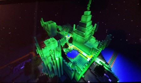 Emerald-city-minecraft-night