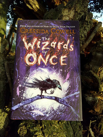 The-Wizards-of-Once-by-Cressida-Cowell-in-the-tree-Photo-by-readinginspiration