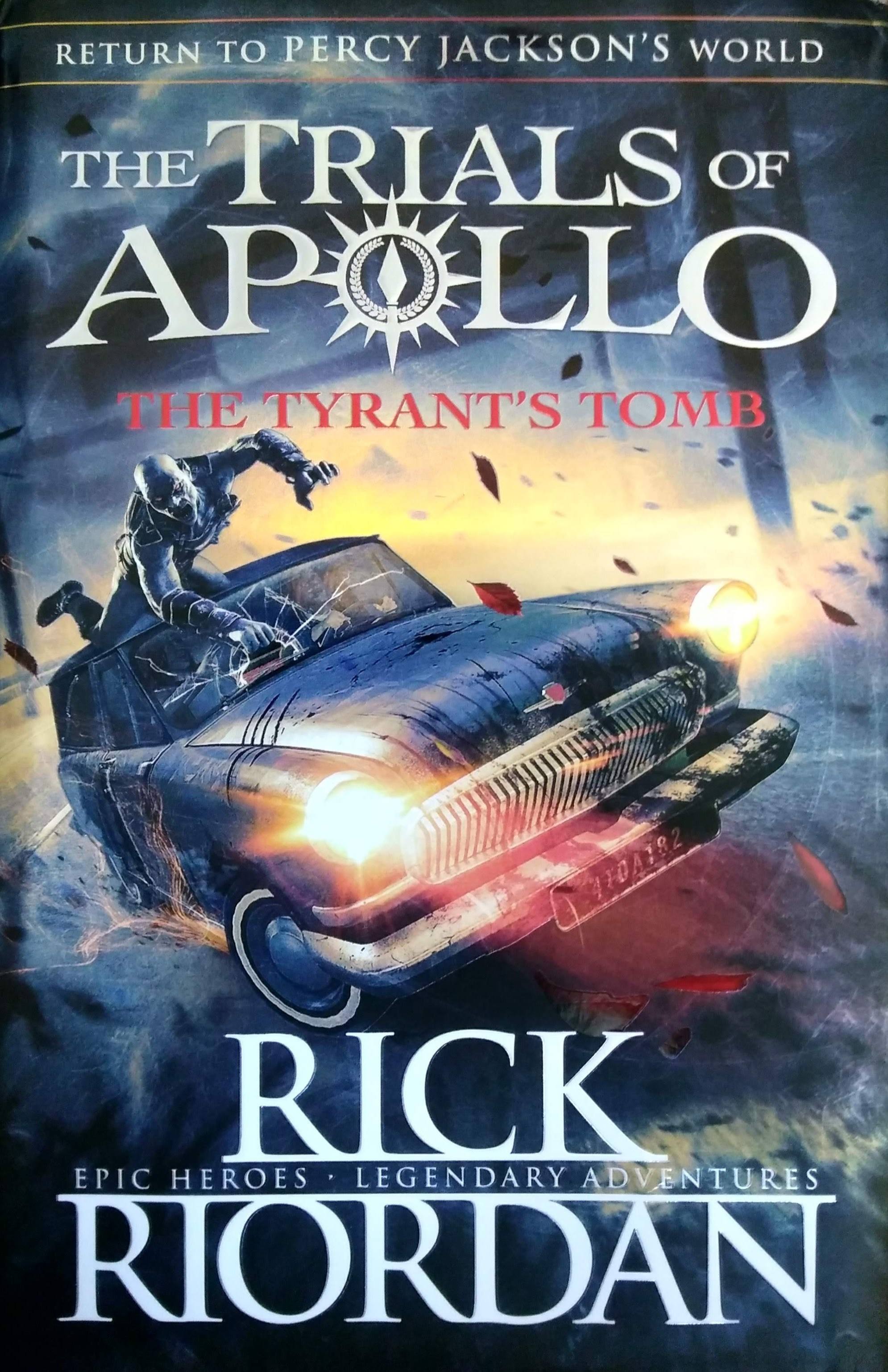 Rick Riordan Trials of Apollo - Cover of latest Rick Riordan book - The Trials of Apollo: The Tyrant's Tomb - feature image for full guide to Rick Riordan series in order